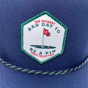 Navy & White "Bad Day to Be A Pin" Rope Trucker Hat