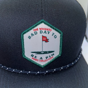 Dark Navy "Bad Day To Be A Pin" Rope Trucker Hat