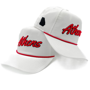 White "Athens, GA" Rope Hat