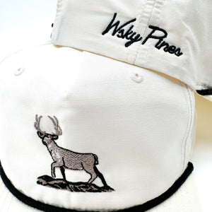 Cream "White Tail Deer" Rope Hat