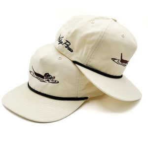 Cream "Playing Fetch" Rope Hat