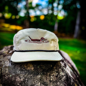 Cream "Playing Fetch" Rope Hat