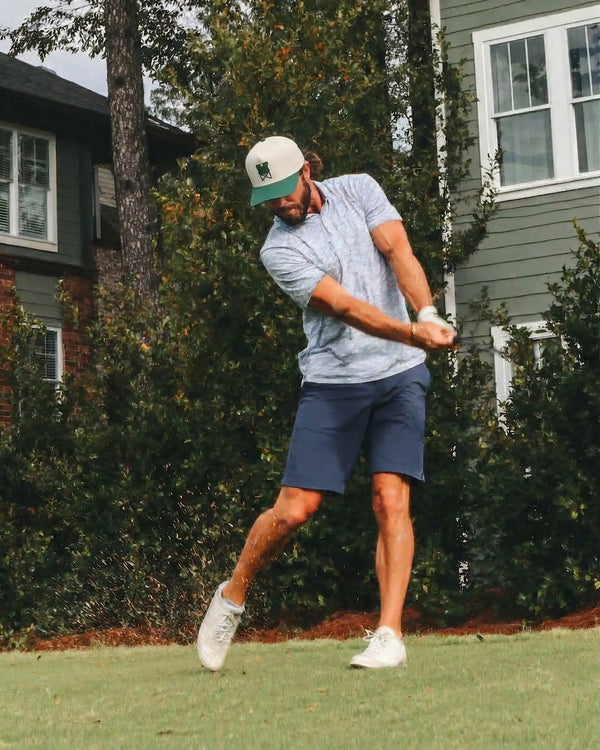 "Augusta's Greenside" Tan/Green Hat