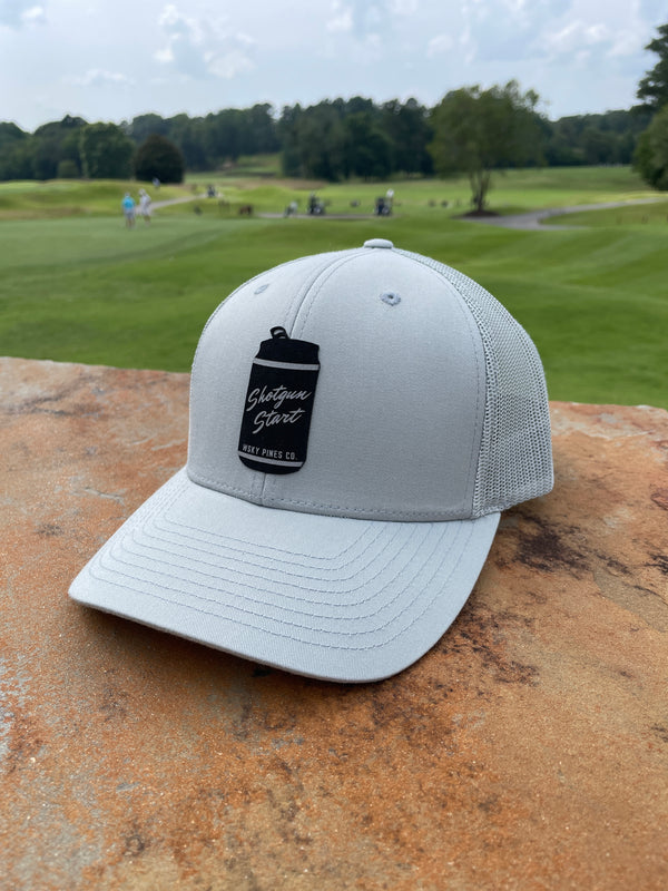 Grey & White "Shotgun Start" Hat