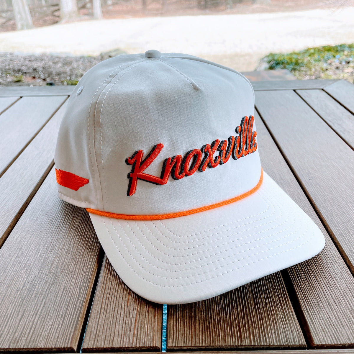 Whiskey Pines | Knoxville, TN Rope Hat - 5 Panel - White - College ...