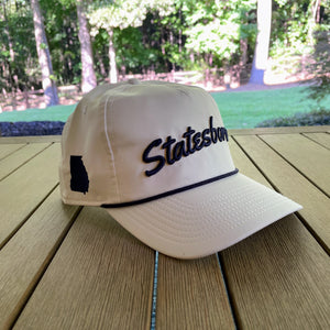 White "Statesboro" Rope Hat