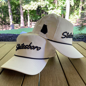 White "Statesboro" Rope Hat