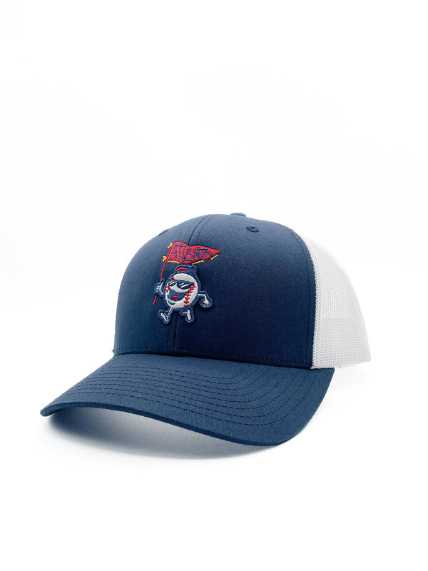 Navy & White Atlanta “Rally Cap” Hat