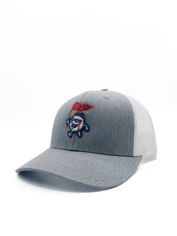 Grey & White Atlanta “Rally Cap” Hat