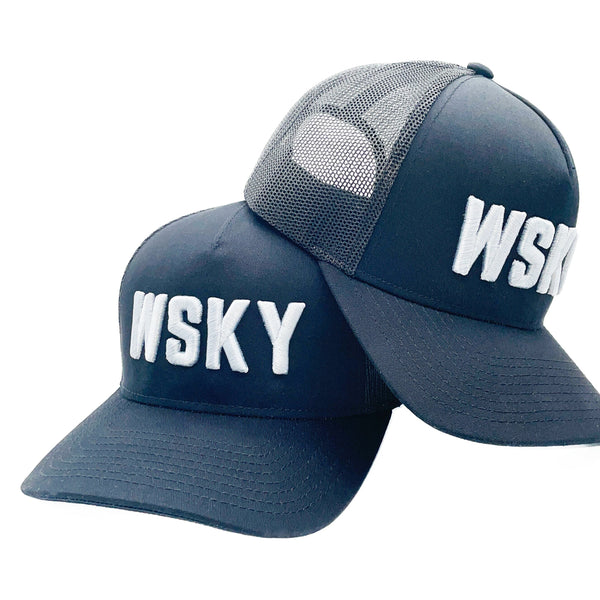 Black "WSKY" Trucker Hat