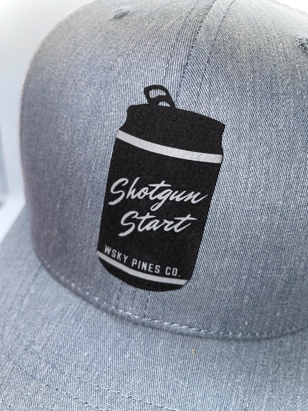 Grey & White "Shotgun Start" Hat