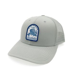 Grey "Buckets" Trucker Hat