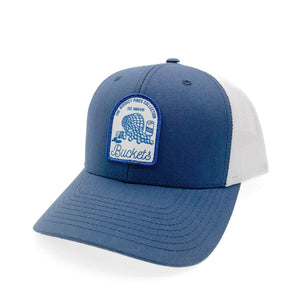 Navy & White "Buckets" Trucker Hat