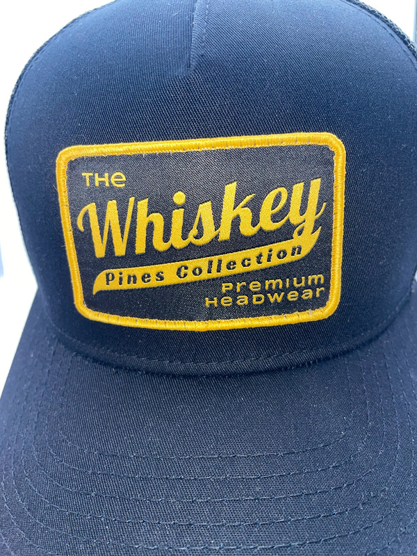 Black "Whiskey Pines Co." Trucker 5-Panel Hat