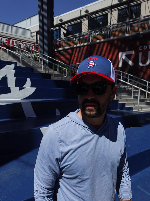 Grey & White "Rally Cap" Hat