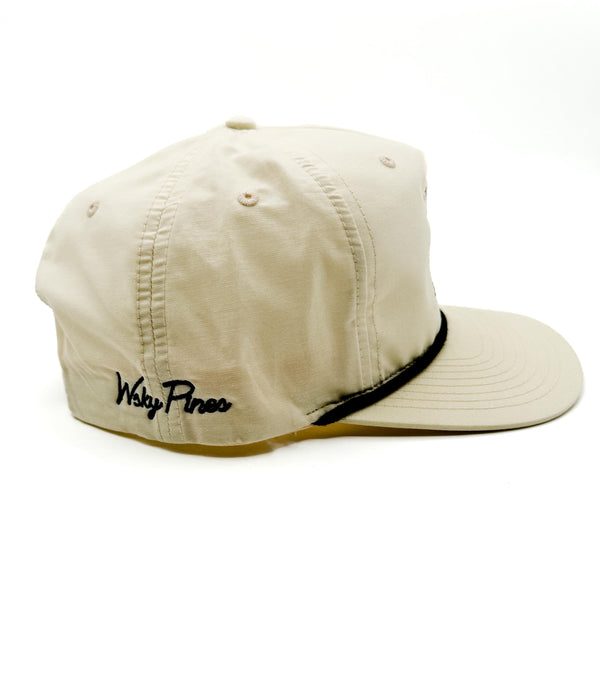 Cream "White Tail Deer" Rope Hat