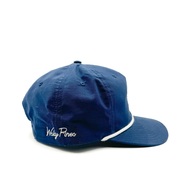 Navy "Pointer" Rope Hat | Retro 5-Panel | Hunting Duck Camp | Richardson Umpqua | Outer Banks | Golf | Father's Day | Christmas