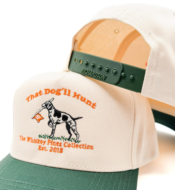 Tan & Green “That Dog’ll Hunt” Golf Hat